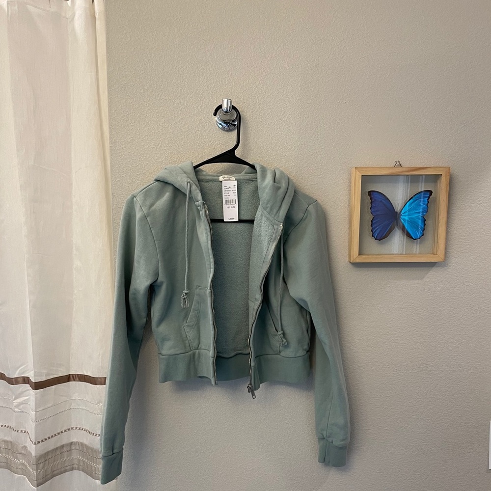 John Galt cropped hoodie